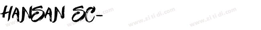 hansan sc字体转换